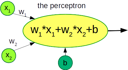 Diagram of a perceptron